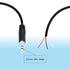 RIIEYOCA 4 Pack 3.5mm Male Plug to Bare Wire Stereo Audio Cable, 1/8" TRS 3 Pole Mono Male Plug to Open End Audio Cable