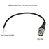 MEIRIYFA BNC Pigtail Cable Bare Wire - BNC Male Coaxial Connector Extension Plug with Open End Wire for CCTV Camera