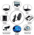 Lile2Liwn 4-Way Camera Power Adapter with Power Splitter for CCTV Home Security Camera Surveillance System