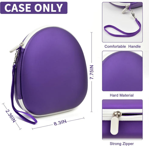 PAIYULE Case for Sony WH-CH720N WH-CH520 Noise Canceling Wireless Headphones, Carrying Bag for JBL Tune 510BT (Purple)