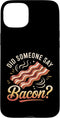 Retro Bacon Design Bacon Lovers Retro Foodie Breakfast Case for iPhone 15 Plus