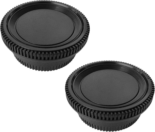 Nikkor Rear Lens Cap + Camera Body Cover for Nikon D7500, D7000, D850, D810, D800, D750, D3500, D3400, D3300, D3200,