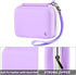 AbergBest Digital Camera Carrying Case: Purple Protective Case for 21 Mega Pixels LCD Rechargeable HD/Kodak/Canon/Sony