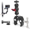 Mechrig Camera Clamp Mount with Dual Ballhead Magic Arm, 360 Double Ball Head