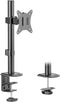 Mount-It! Single Monitor Desk Mount Computer Screen Stand with Full Motion Adjustability