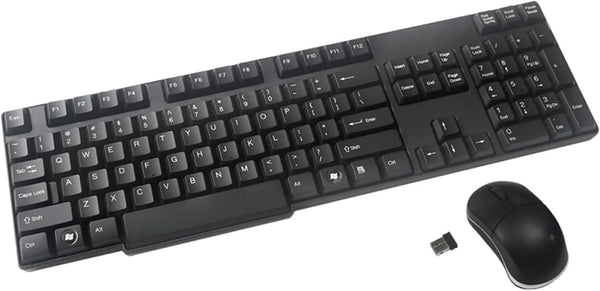 ProHT 2.4Ghz Wireless Optical Mouse/Keyboard Combo (70119) with 104 Keys Keyboard & Optical Mouse for PC