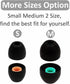 6 Pairs WF-1000XM5 Ear Tips, Small Medium Replacement Silicone Rubber Eartips Compatible with Sony WF-1000XM4
