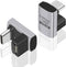 Duttek 240W USB C 180 Degree Adapter, U Shape Type C Male to Female Connector for Thunderbolt, MacBook, 2 Pack