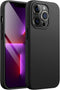 JETech iPhone 13 Pro Case, 6.1-Inch, Shockproof Silicone Cover with Silky-Soft Touch & Microfiber Lining (Black)