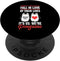 Penguins Falling In Love PopSockets PopGrip: Swappable Grip for Phones & Tablets - Penguin Lovers