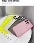 Square Case for iPhone 15 Pro Max, 6.7-inch Slim Clear Silicone Shockproof Case with Full Camera Protection, Pink