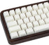 Milky White 114 Keys PBT Keycaps, Minimalist Style Custom Double Shot Cherry Profile Keycaps for ANSI Layout Mechanical