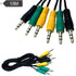 Replacement 3.5mm 1/8" TRS Stereo 3 to 3 Mini Jack Color Coded Audio Cable Compatible with Logitech 5.1 Channel Computer Speakers z-5500, z-5450, z-5400, z-5300, z-906, z-680, x540 etc. 5FT