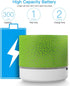 AICase Portable Wireless Mini Bluetooth Speaker, Super Bass Stereo Rechargeable Speaker with LED Lights