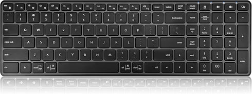 Bnnwa Wireless Bluetooth Keyboard, 3-Device Free Switching (2.4G+BT), Ultra-Slim Compact Wireless Keyboard Quiet