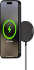 Mous Wireless Charger MagSafe Compatible Accessory for iPhone 16/15/14/13/12 with Integrated 1.2m USB-C Cable (Aramid