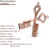 BORLTER CLAMP 32GB 2.0 USB Flash Drive, BorlterClamp Memory Stick Retro Metal Love Heart Key Shaped Thumb Drive