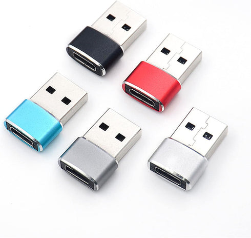USB C to USB Adapter, 5 Pack, Multi Function USB-C Female to Male Converter, OTG Connector for Apple Watch