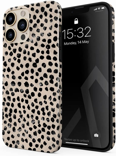 BURGA Phone Case for iPhone 13 Pro Max, Cute Trendy Aesthetic Pattern Hard Shell Protection for Women and Men