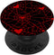 Valentine's Day Heart Spiderweb Gothic Print Black Red Goth PopSockets Swappable PopGrip