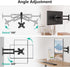 WALI 15 inch 13 32 inch 100x100mm (1330LM), TV Wall Mount Articulating LCD Monitor Full Motion Extension Arm Tilt