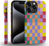 SEized Happy Colorful Checkerboard Case for iPhone 13 Pro, Durable Protection for Girl Women Boy Men
