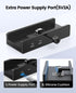 ORICO USB Hub 3.0, Clamp USB Hub with Extra Power Supply Port, 4-Port USB Adapter for Monitors, Desks