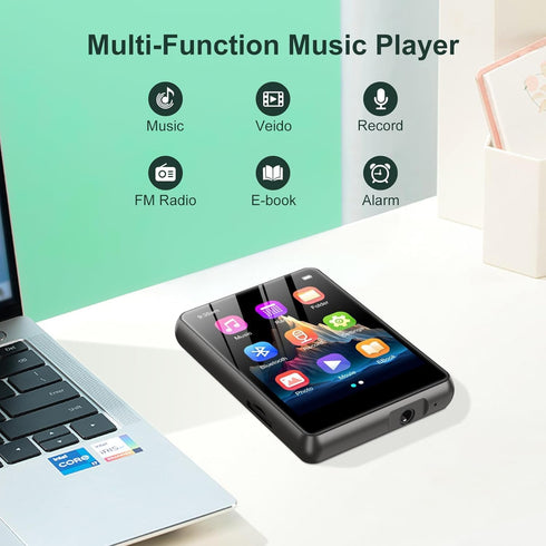 ZAQE 128GB MP3 5.4, 2.4" Player with Bluetooth Portable HiFi Music Player with FM Radio/HD