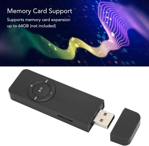 GLOGLOW MP3 MP3 64GB Player, Portable Lossless Sound Music Player Support Up to Mini Music Player for Students Running