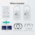 ESR for MagSafe Ring, Ultra-Thin (0.4mm) for MagSafe Sticker, Universal Magnetic Wireless Charger Conversion Kit for