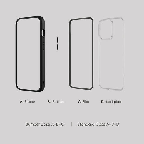 RhinoShield Modular Case for iPhone 14, Mod NX - Customizable Heavy Duty Protective Cover with 3.5M Drop Protection