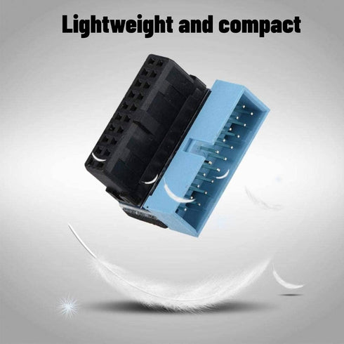 5PCS USB 3.0 19-Pin Motherboard Connector Internal Header, Male to Female Extension Adapter