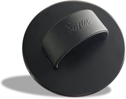 Sonix Magnetic Phone Grip, Removable Silicone Ring Loop Holder Compatible with MagSafe (Matte Black)