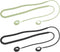 2PCS Silicone Anti-Loss Straps, Soft Neck Rope Cord Sport Lanyard 40cm Length for Samsung Galaxy Buds 2 (Black & Green)