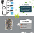 Lenink 1 to 3 AC Power Supply Adapter Kit with On/Off Switch, Replace 3 AA Battery
