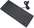 Mini Wired Keyboard (English), Ultra Thin Portable 78 Keys USB Multimedia for Desktop, Laptop, Windows