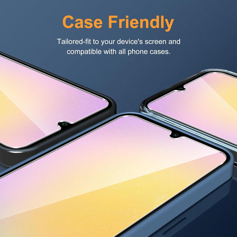 LYWHL 3 Pack Screen Protector for Samsung Galaxy A25 5G, Tempered Glass HD Clear 9H Hardness, Easy Install