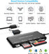 Rocketek USB3.0 7 1 USB C Multi Card Reader for SD, CF, Micro SD, XD, MS Cards - in Adapter Hub for Windows, Mac
