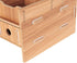 Wooden Monitor Laptop Stand, Modern Desk Storage Organizer for PC Computer, Neck Protector Office Desk Rack Shelf
