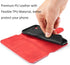 Luxury PU Leather Case by UEEBAI - Vintage Wallet Flip Cover with Card Slots for iPhone SE3/SE2 - Red