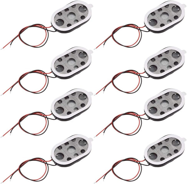 uxcell 1W 8 Ohm Mini DIY Magnetic Speaker Replacement, Loudspeaker for Electronics, 8pcs