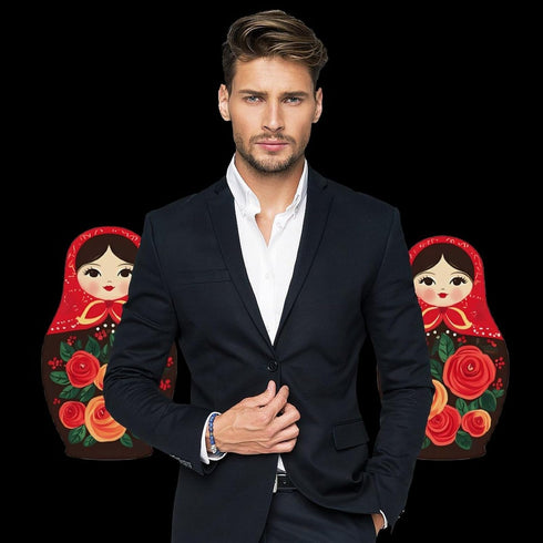 Generic Russian Nesting Dolls Funny Backdrop Background for Photography Photo Photoshoot Screen Parties Curtain