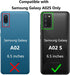 for Samsung A02S Case - with Screen Protector, Military Grade 16ft Drop Tested Cover with Magnetic Kickstand Car Mount