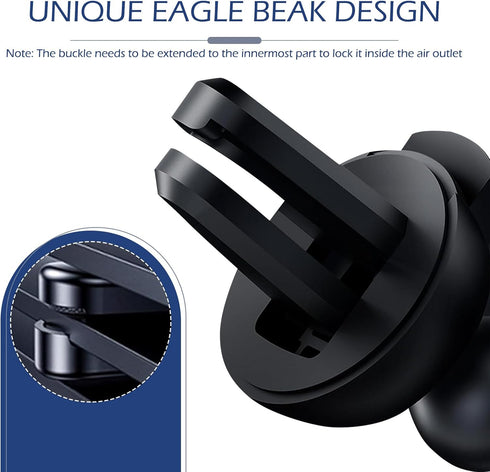 Teybouk 360 Car Phone Holder, Air Vent Cell Phone Holder, Degrees Adjustable Noise-free Navigation Mount, Universal