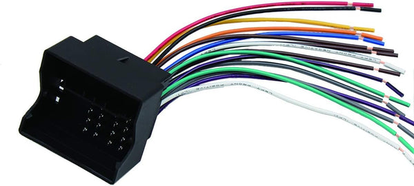 RED WOLF Aftermarket Stereo Radio Replacement Wire Harness Cable Connector for Volkswagen, BMW, Audi