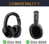 SOULWIT Professional Earpads Cushions Replacement for Turtle Beach Ear Force Elite 800/800X Wireless Gaming Headset, Ear Pads with Softer Protein Leather, Noise Isolation High-Density Foam