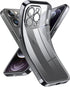 Supdeal Crystal Clear iPhone 12 Pro Max Case, Black Transparent Shockproof, Military Grade Drop Tested, Camera