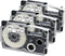 XR-9X Label Tape Replacement for Casio 3/8" 9mm Black on Clear - Compatible with KL-120, KL-60, 3-Pack
