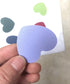 SALEX Set 9 3M 9 Pack Replacement Metal Plates with Matte Hearts. Kit of Round Iron Discs Without Holes for Magnetic