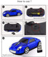 Wireless Sports Car Shape Mouse for Tesla Roadster, Optical Mouse with 2.4GHz USB Receiver, AA Battery Powered (Blue)